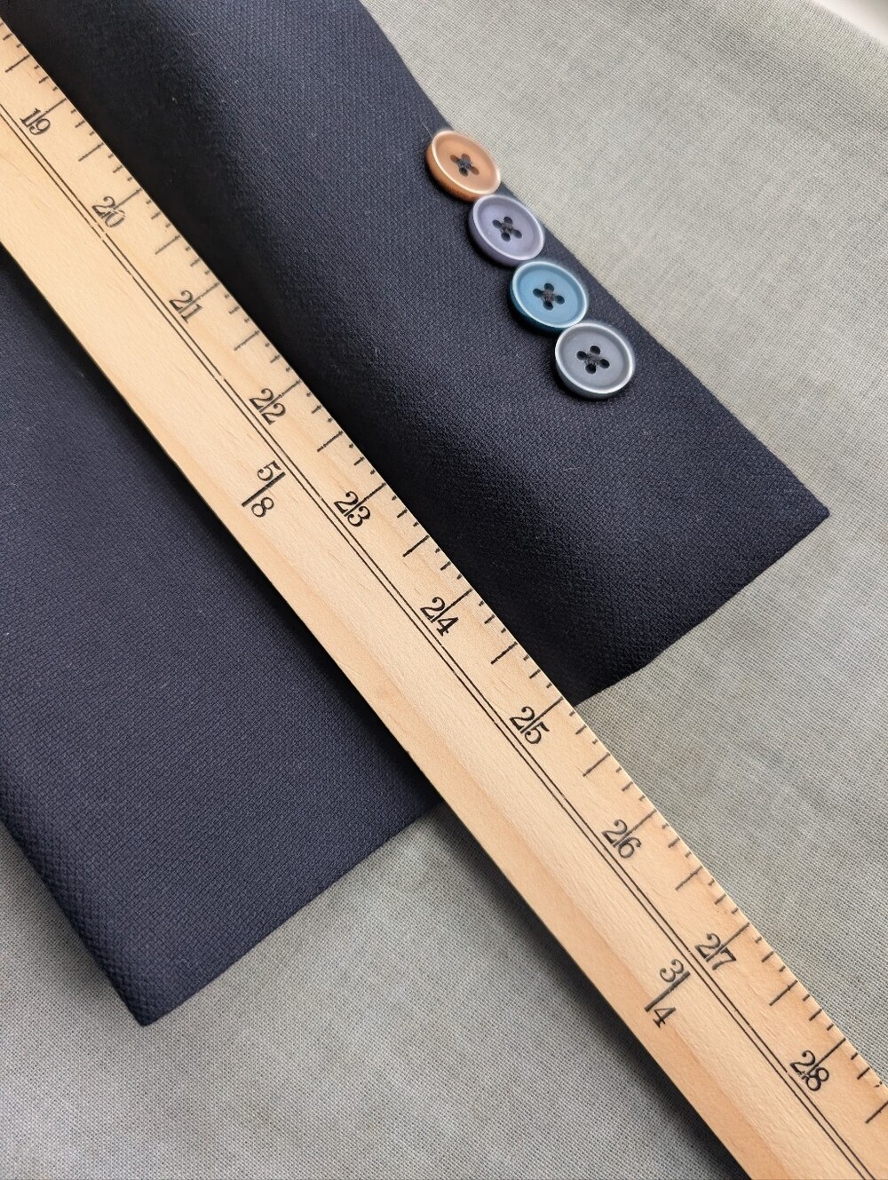 TALLIA Navy Blazer with Paisley Lining Large - Picture 8 of 8